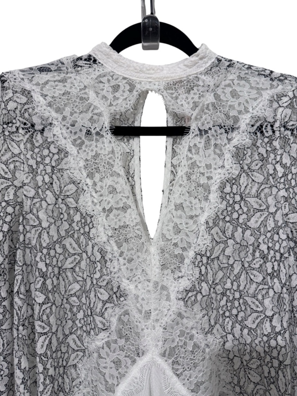 Free People - “Tell Tale” Cutout Lace Tunic Mini Dress, Small - Picture 7 of 8